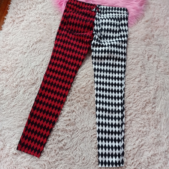 Harlequin split-personality tripp sister brand skinny jeans! new 🤘 - Picture 3 of 4